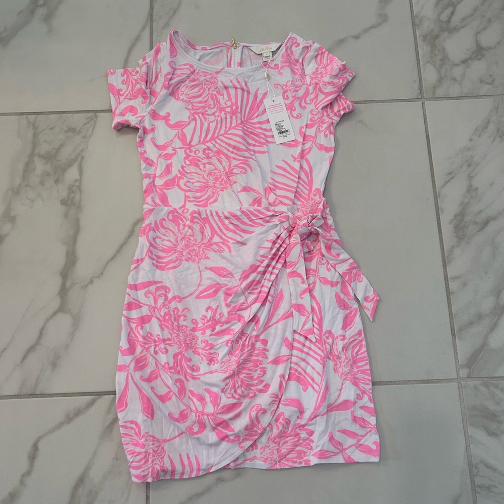 Lilly Pulitzer Pink and White Floral Mini Dress